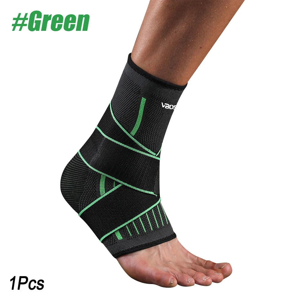 Adjustable Elastic Ankle Brace Compression Sleeve Foot Support