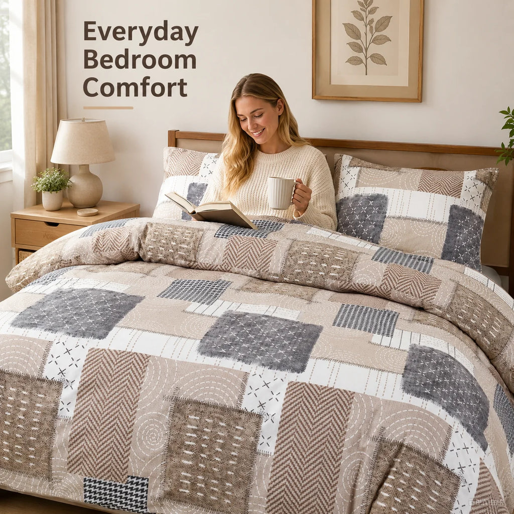 Boho Patchwork Duvet Cover Set