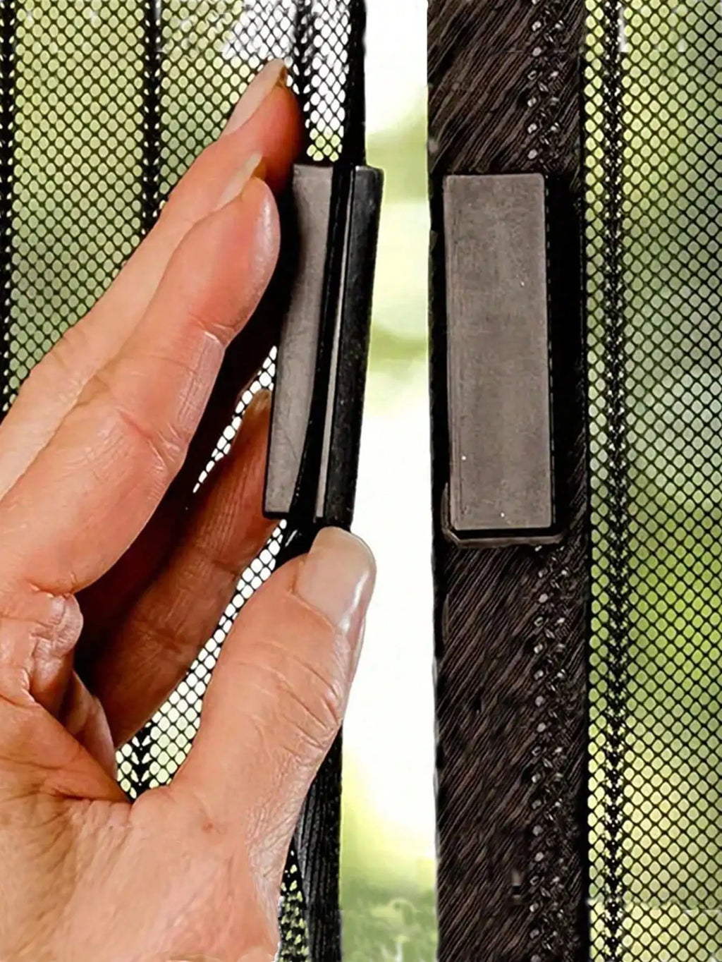 Easy Install Magnetic Door Curtain - Auto Closing