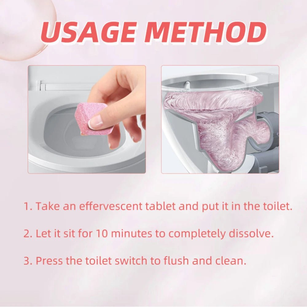 3-20Pcs Toilets Cleaning Effervescent Tablet