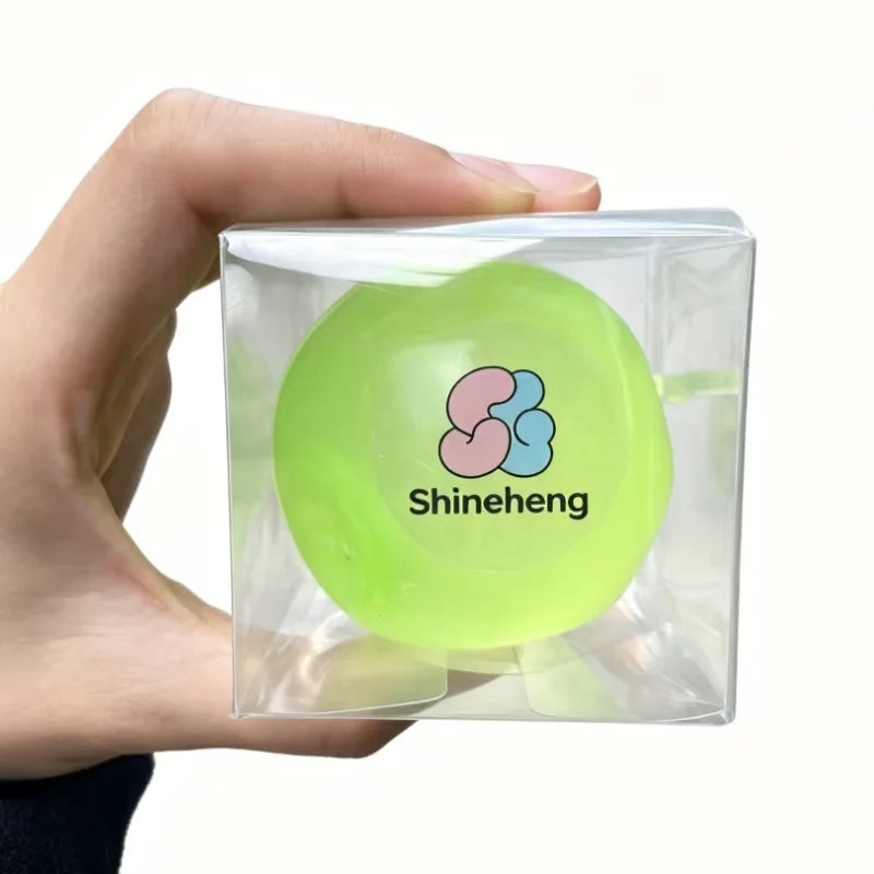 Apple Moldable Stress Ball Coconut Oil Squishy Transparent