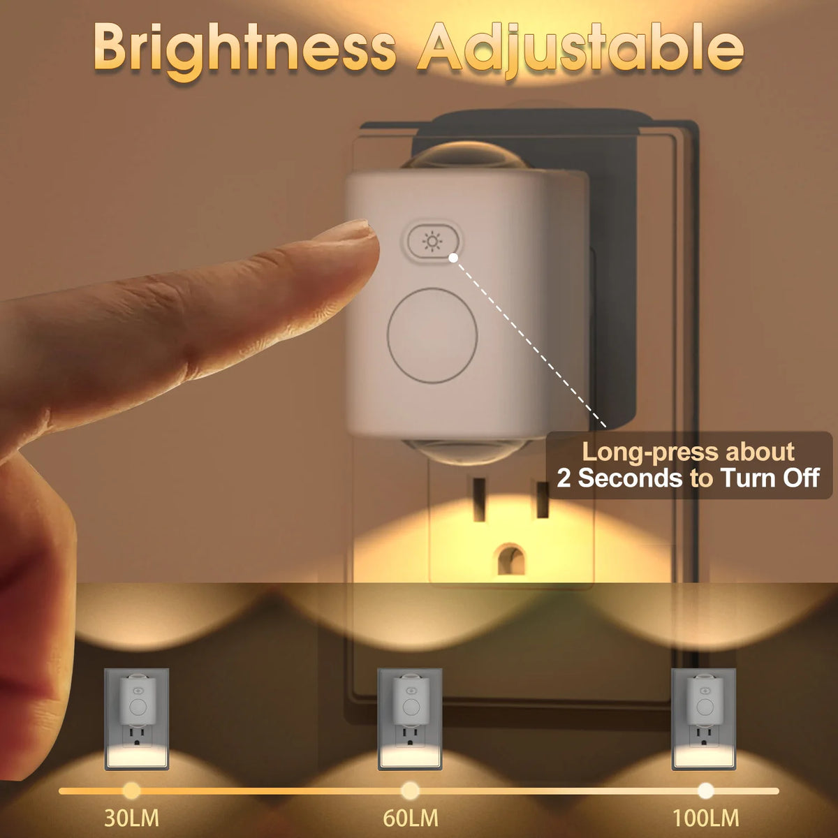 RGB Motion Sensor LED Night Light 7 Color