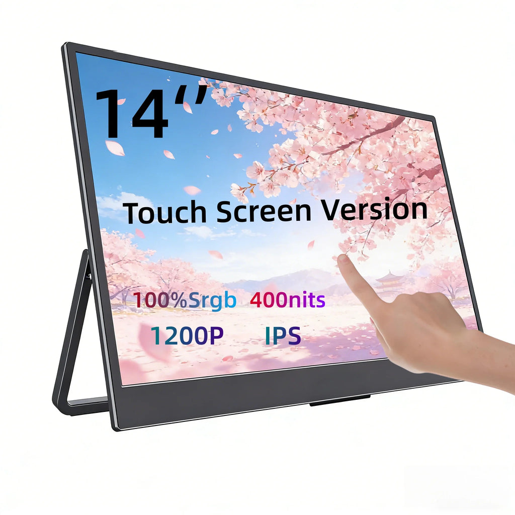 14 Inch Portable Touch Monitor Non-touch Optional