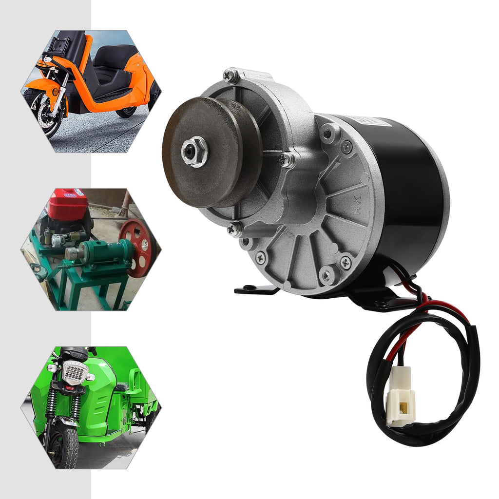 250W Brushed DC Gear Reduction Motor MY1016Z 12V/24V/36V 2750RPM 1N.m for Electric Bicycle E-Bike Scooter DIY Engine